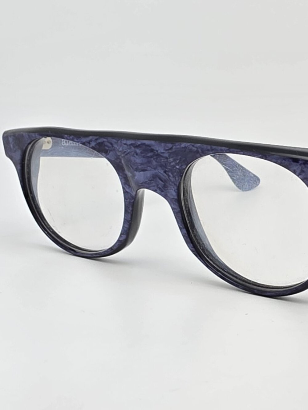 Alain Mikli Paris A.M. 86 0127 533 Blue Marble on Black Eyeglasses Frame France
